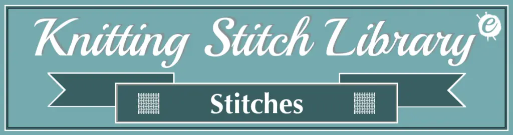 Knitting Stitch Library Banner