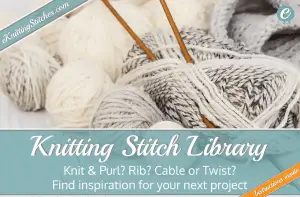 Knitting Stitch Library Title