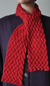 Braid Cable Scarf by Crystal Palace yarns