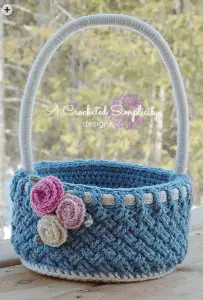 Woven Treasures Basket by Crocheted Simplicity