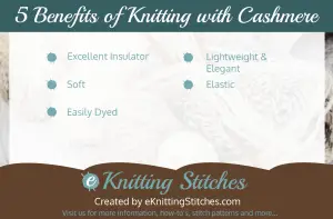 5 Advantages of Knitting with Cashmere Yarn Infographic