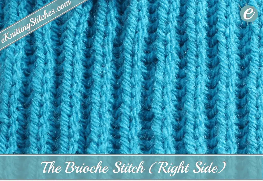 Brioche Stitch Example (Right Side)