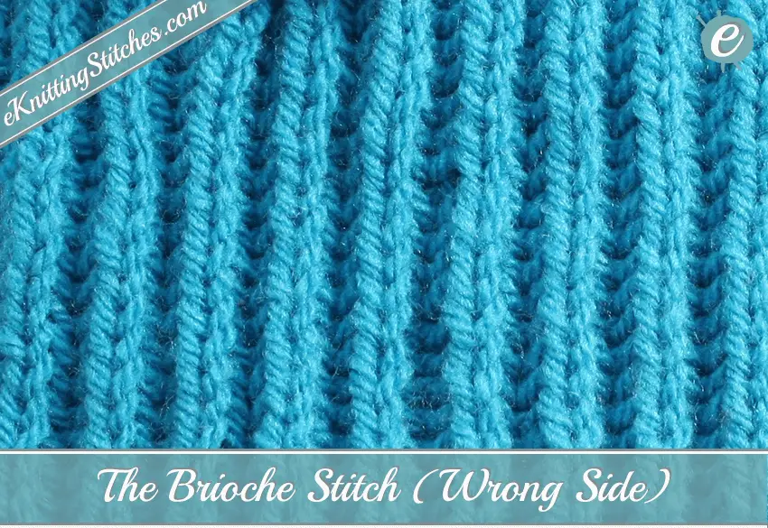 Brioche Stitch Example (Wrong Side)