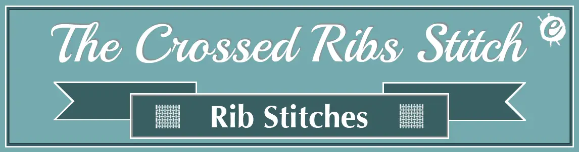 The Crossed Ribs Stitch Banner Title