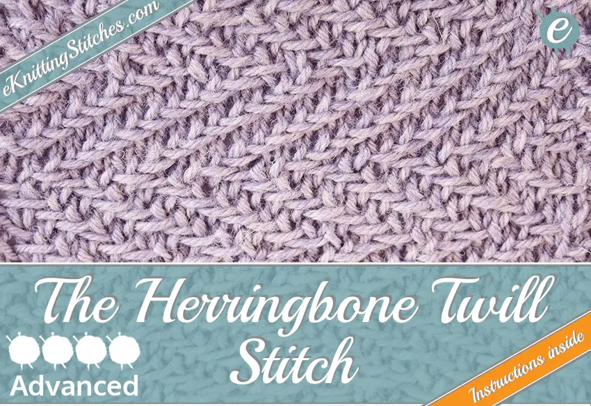 Herringbone Twill Stitch example & Title Slide for 