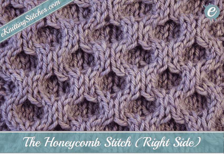 Honeycomb Cable Stitch Example (Right Side)