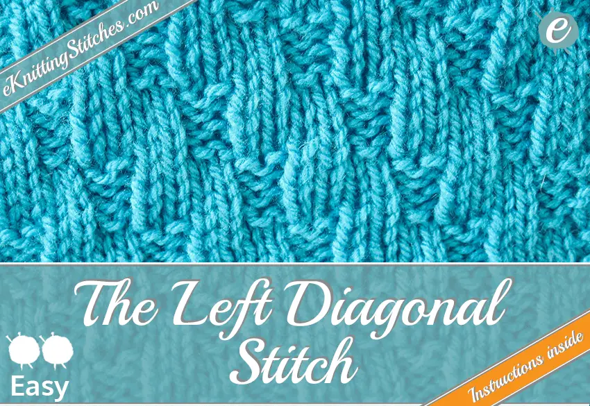 Left Diagonal Stitch example & Title Slide for 