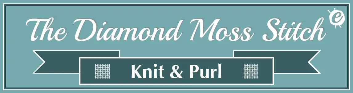 The Diamond Moss Stitch Banner