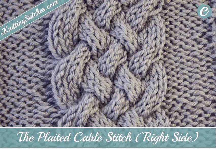 Plaited Cable Stitch Example (Right Side)