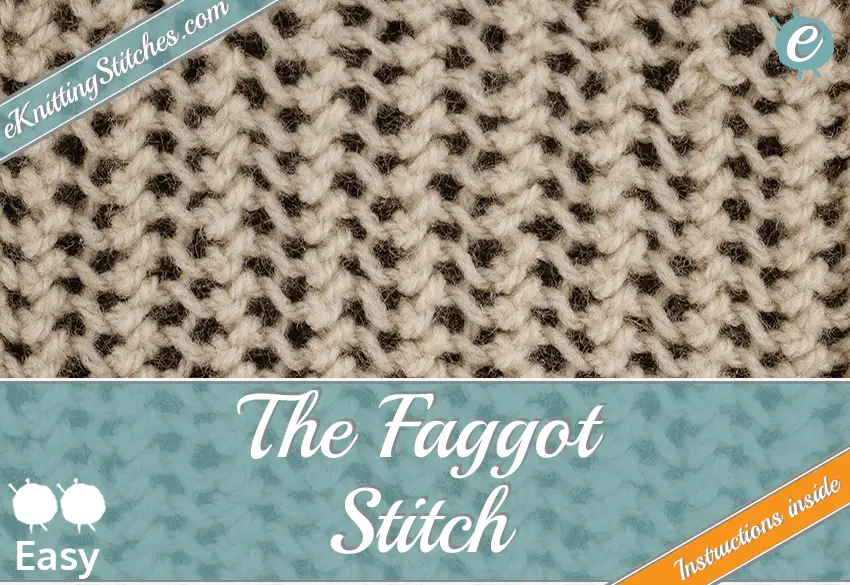 Faggot stitch example & Title Slide for 