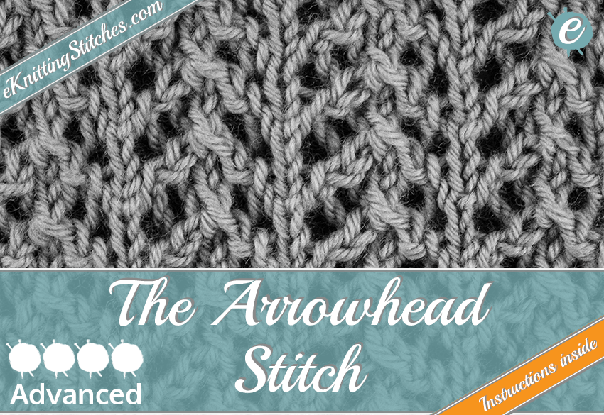 Arrowhead stitch example & title slide for 