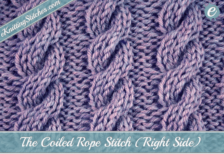 Coiled Rope Stitch Example (Right Side)