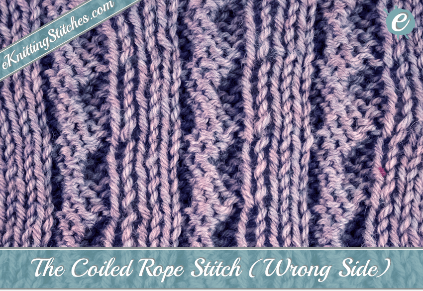 Coiled Rope Stitch Example (Wrong Side)