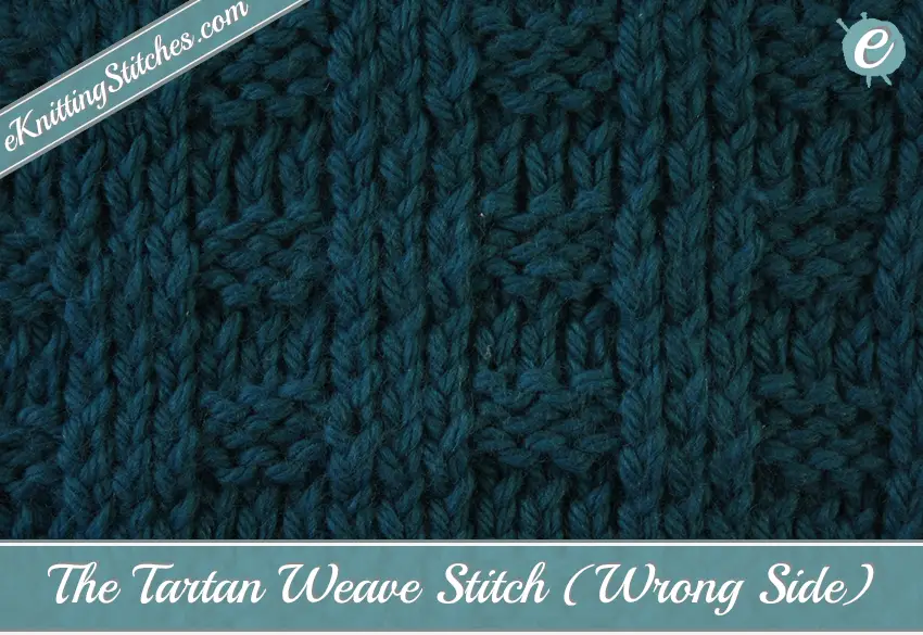 Tartan Weave Stitch Example (Wrong Side)