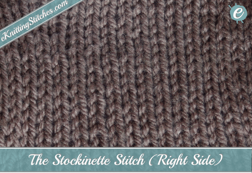 Stockinette Example - Right Side