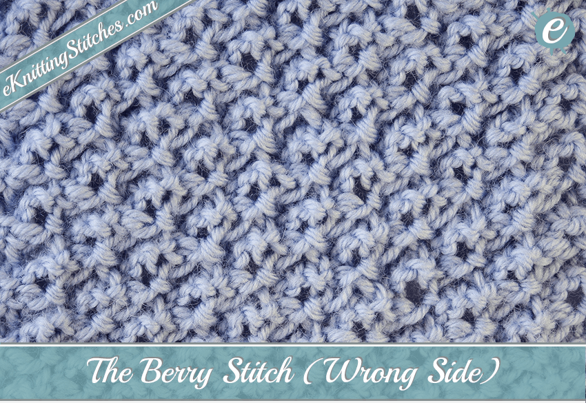 Berry Stitch Example - Wrong Side
