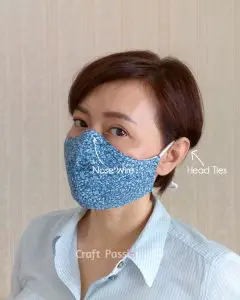face mask with nose wire