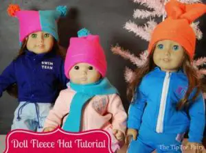 Doll fleece hat tutorial
