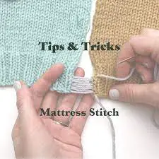 mattress seam stitch tutorial