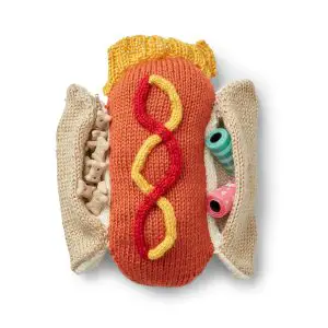 knit dog sweater with storage