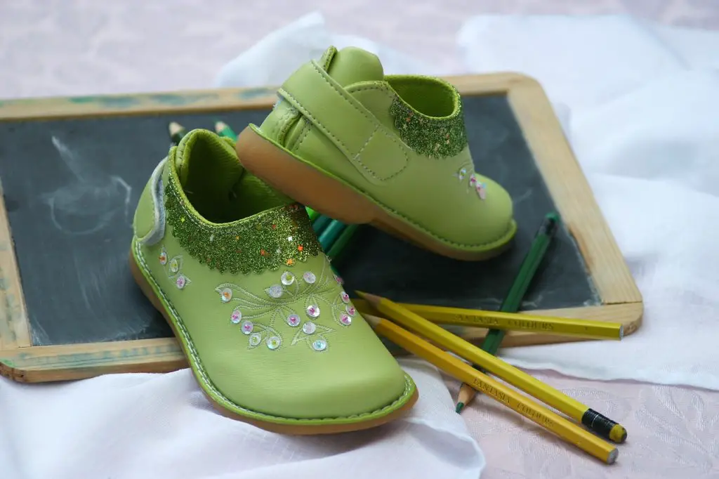 Embellished shoes; a good example of when to choose glue