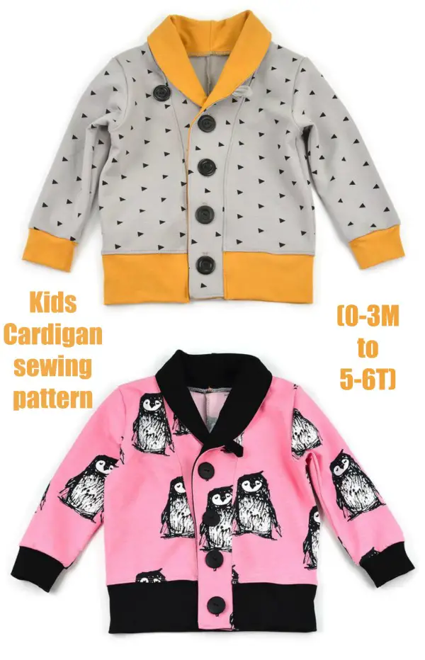free pattern for kids cardigan