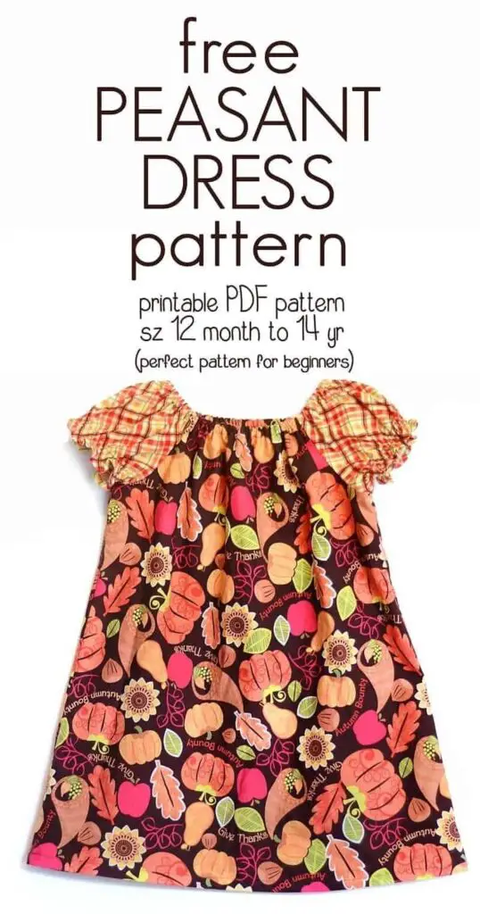 handmade toddler dress from free kids clothes sewing pattern