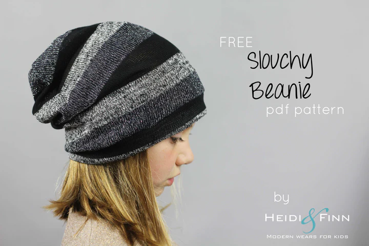child wearing slouchy beanie