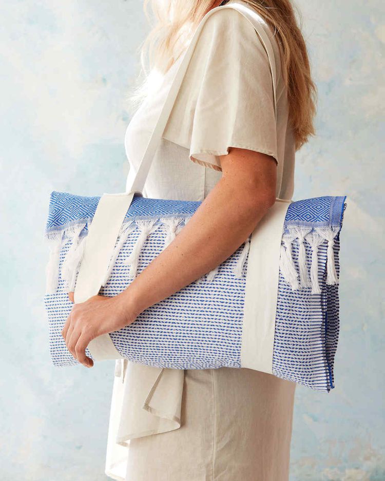 beach towel tote bag