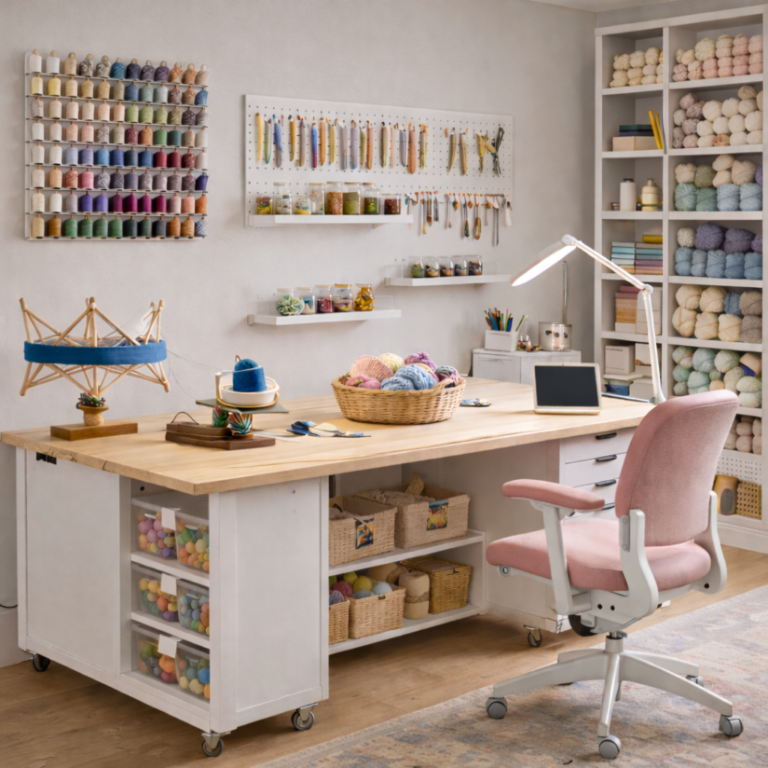 15 Beautiful and Functional Craft Room Ideas for Every Budget - E K N I ...