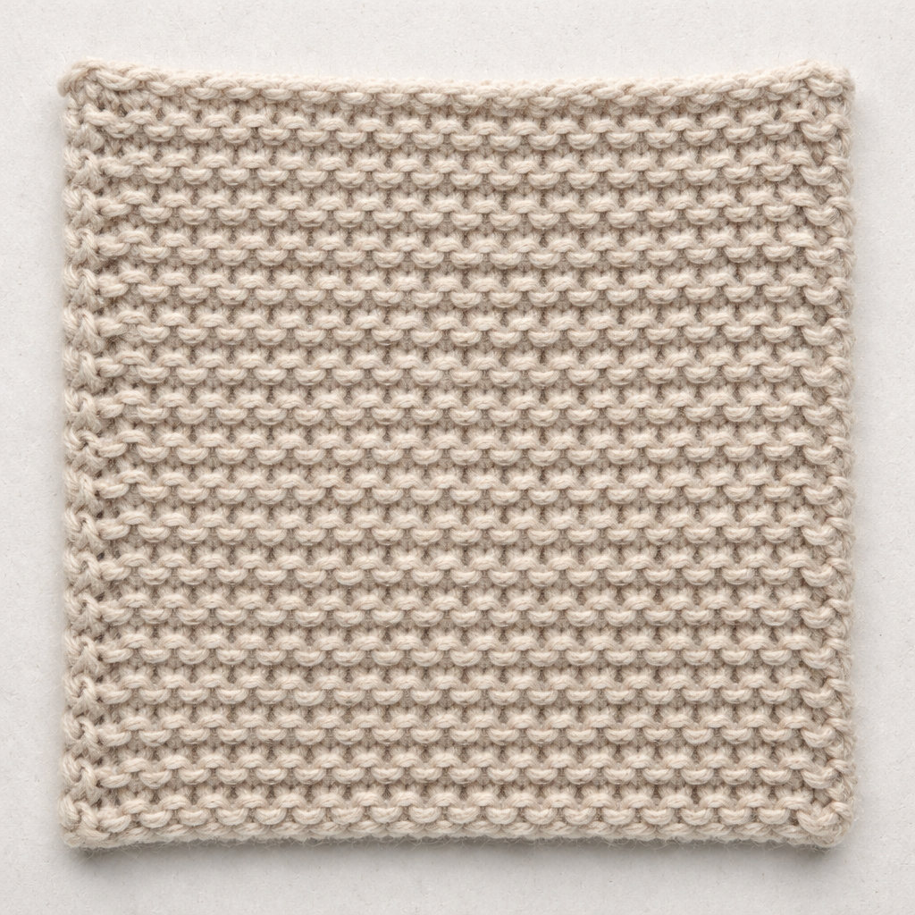 purl stitch swatch