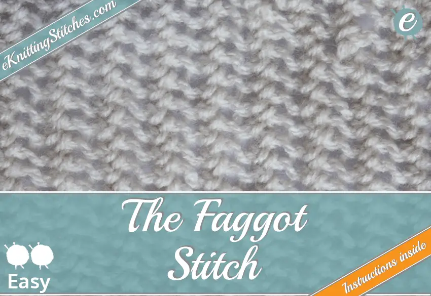 faggot stitch sample swatch